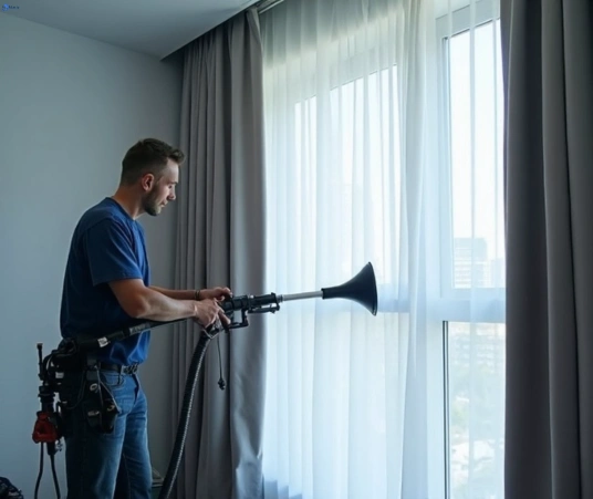 Professional commercial curtain cleaning process equipment Matty Curtain Cleaning greensborough-vic