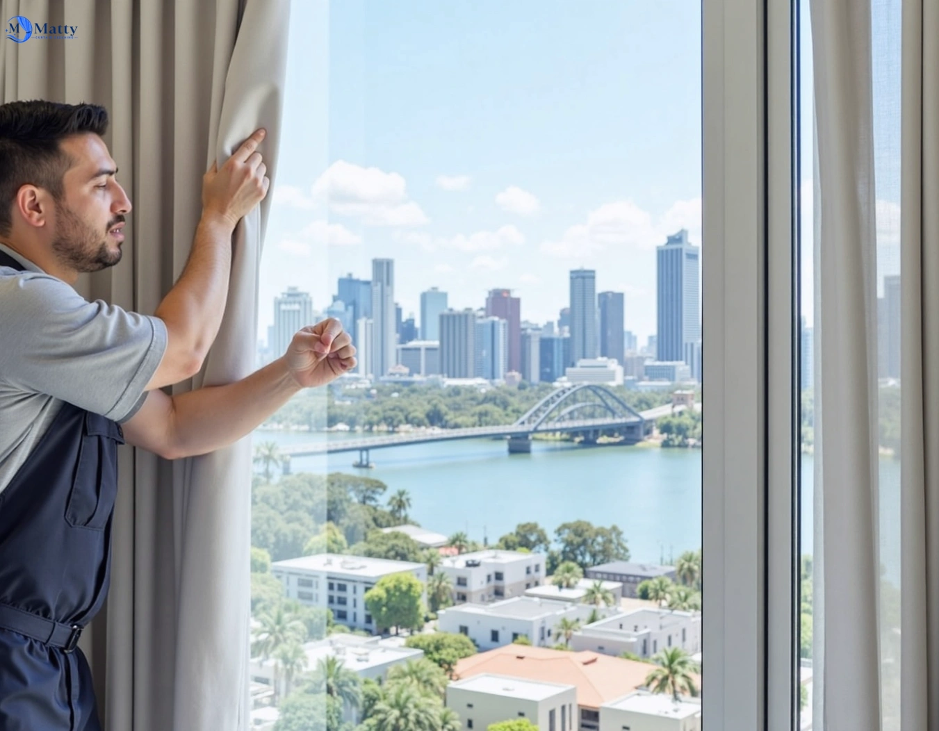 Professional curtain steam cleaning service greensborough-vic QLD by Matty Curtain Cleaning