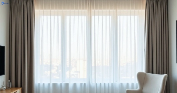 Freshly steam cleaned curtains in greensborough-vic QLD