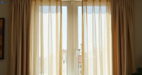 Dusty and dull curtains in greensborough-vic before steam cleaning